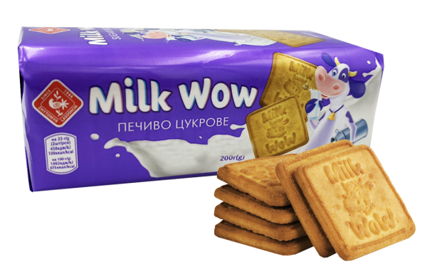 Печиво цукрове "Мілк Вау", 200г